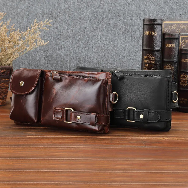 Men's Belt Bag with Adjustable Strap for Outdoor Use