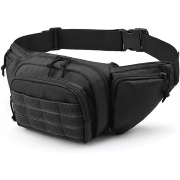 Men's Tactical Waist Bag with Multiple Compartments
