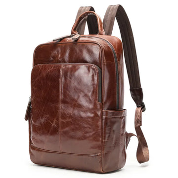 Men's Leather Business Backpack