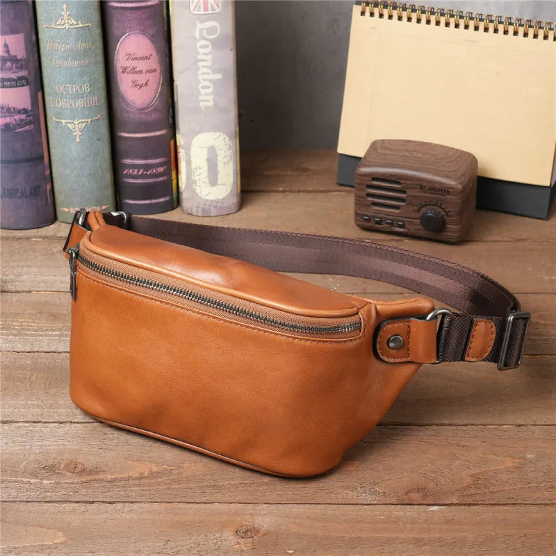 Men's Sports Crossbody Chest Bag with Adjustable Strap