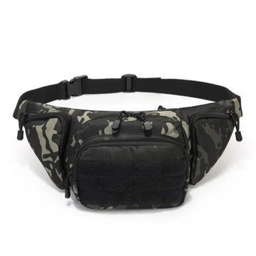 Men's Tactical Waist Bag with Multiple Compartments
