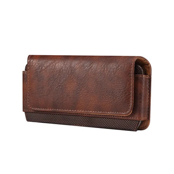 Men's Horizontal Waist Phone Bag with Belt Clip